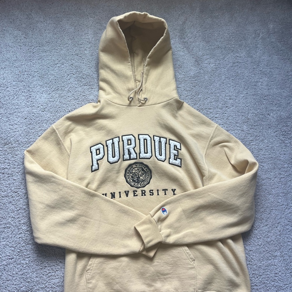 Purdue University Beige Hoodie